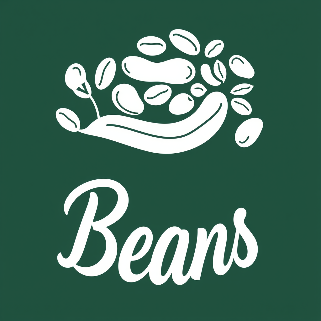 Ux Beans Lettering Logotype, | AI Vector Graphic